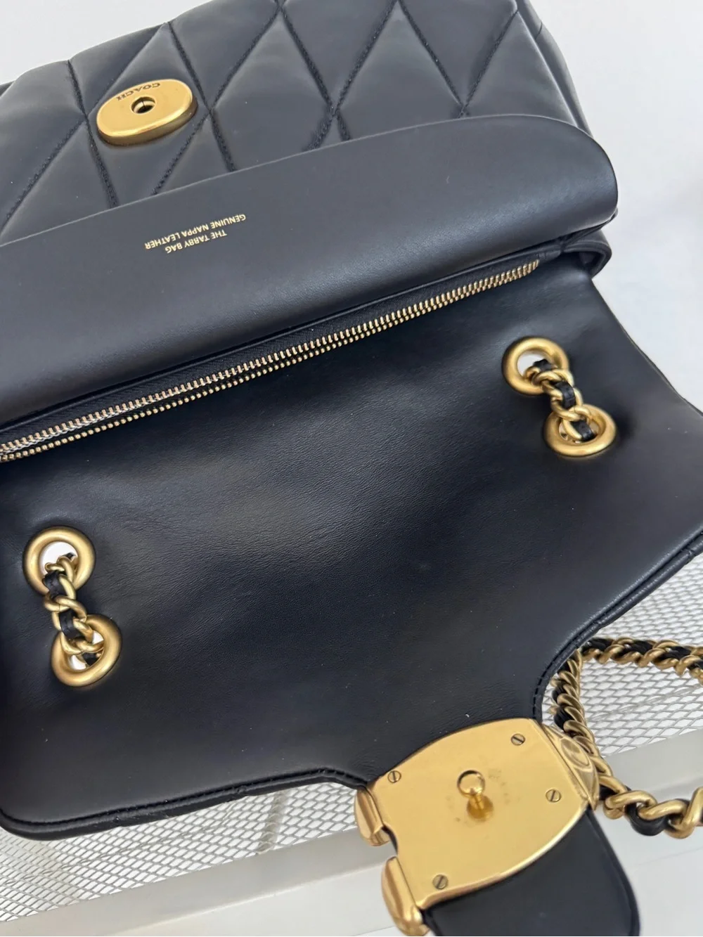 Coach Quilted Tabby 26 in Black - Picture 7 of 10